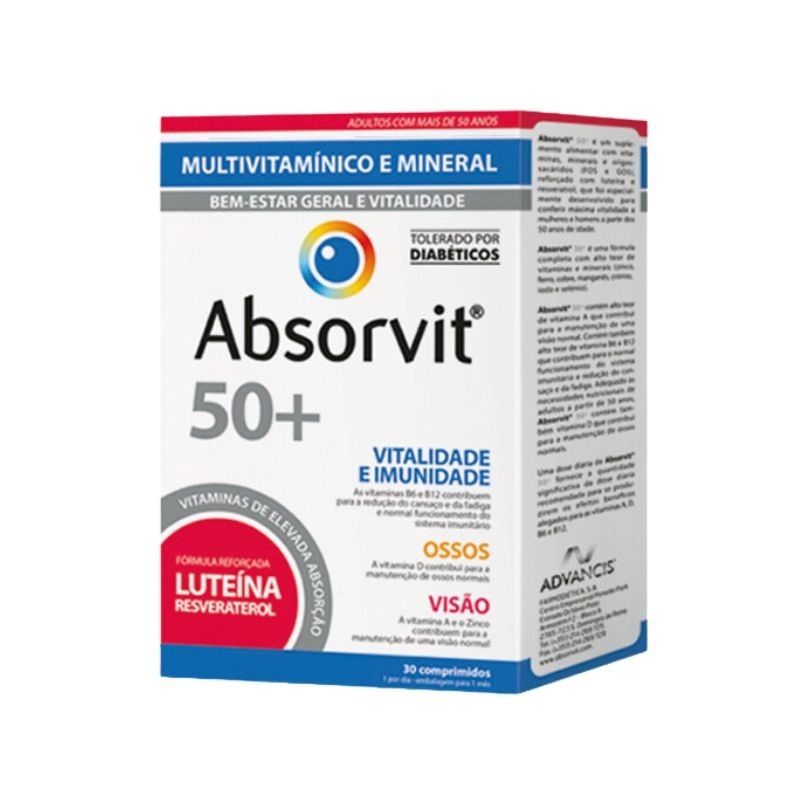 Absorvit 50+ Comp X 30 Absorvit 50+ Comp X 30