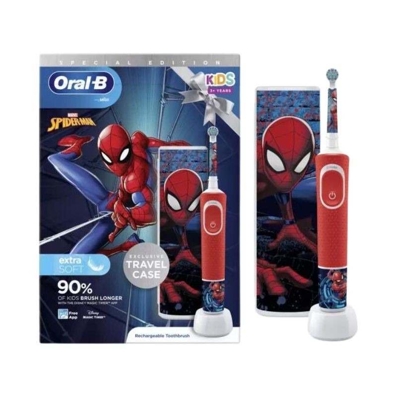 Oral-B Kids Escova de Dentes Elétrica Spider-Man + Caixa