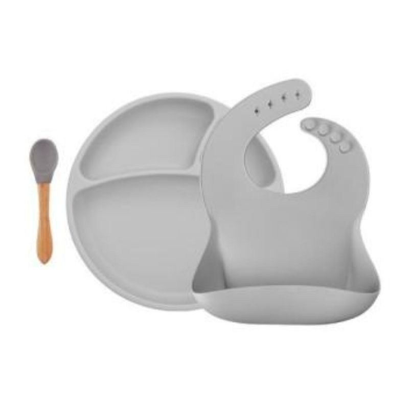 Minikoioi Conjunto de Alimentação BLW Set II Cinza