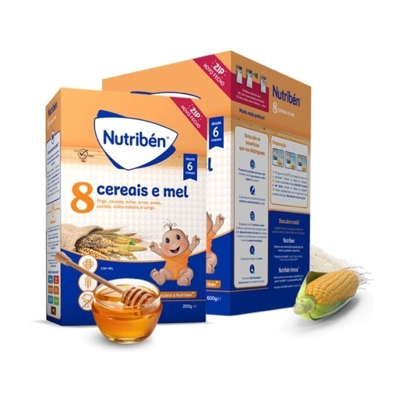 Nutriben Farinhas 8 Cereais Mel La 2 X 300g Nutriben Farinhas 8 Cereais Mel La 2 X 300g