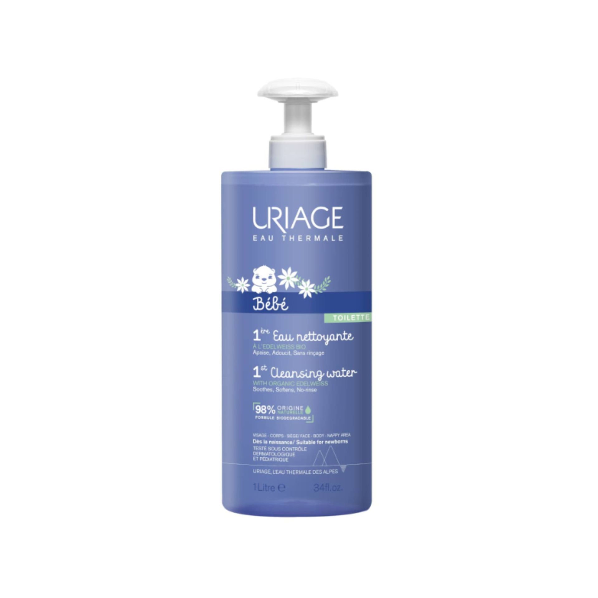 Uriage Bebé Água de Limpeza 1ere Eau 1000ml