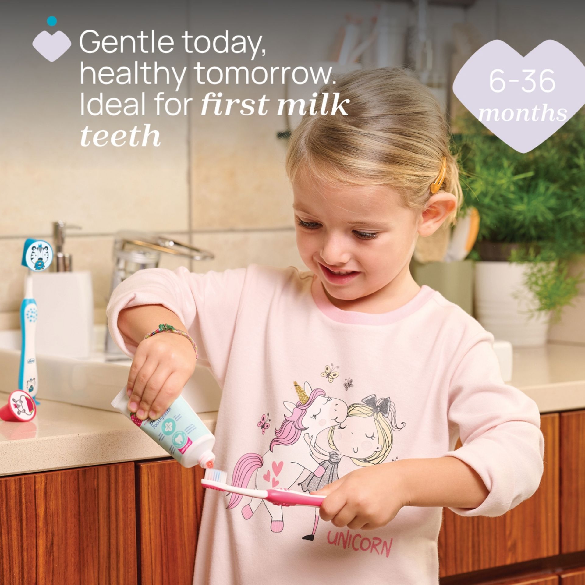 Chicco Conjunto Higiene Oral Hipopótamo 3-6A