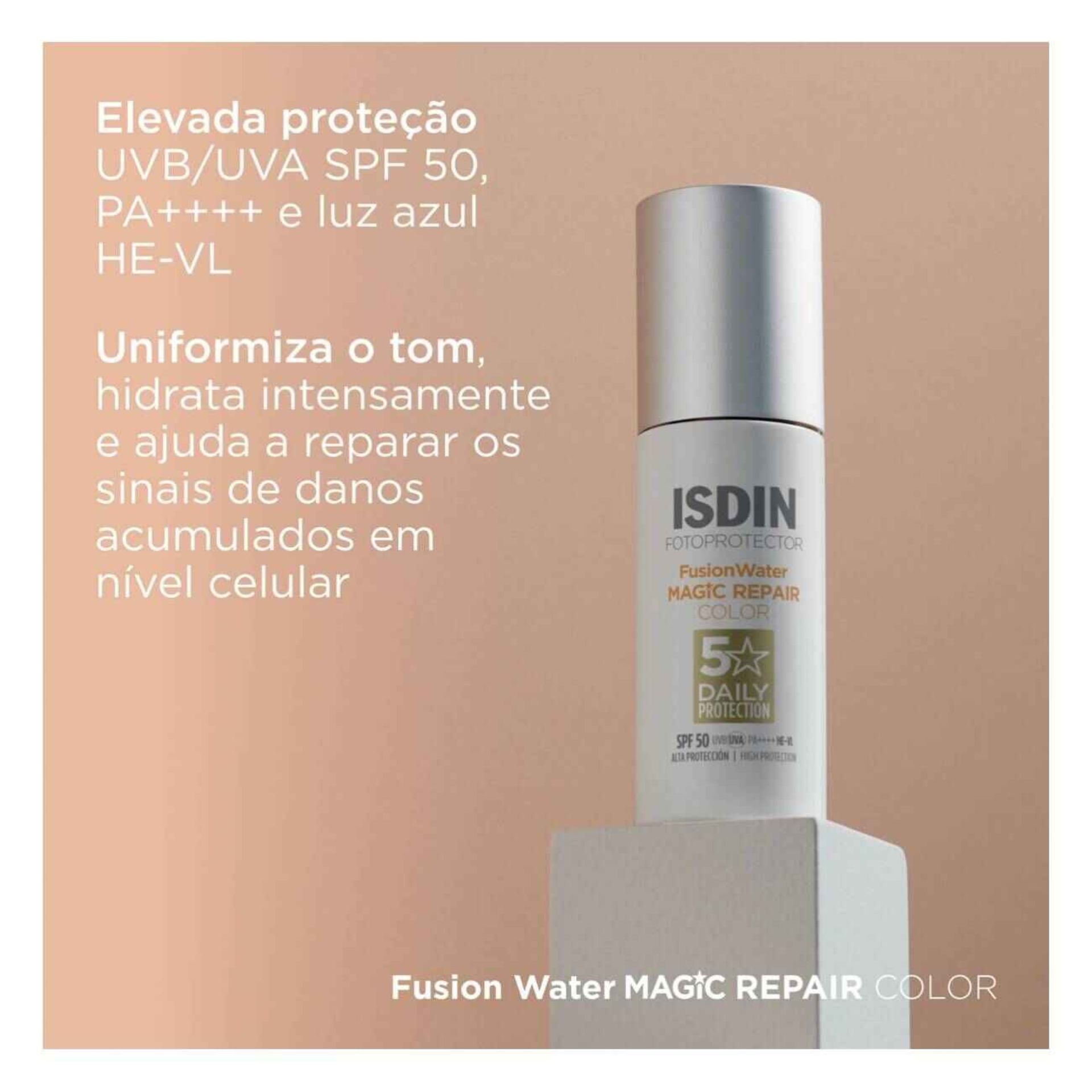 Isdin Fotoprotector Fusion Water Magic Repair Color SPF50 50ml
