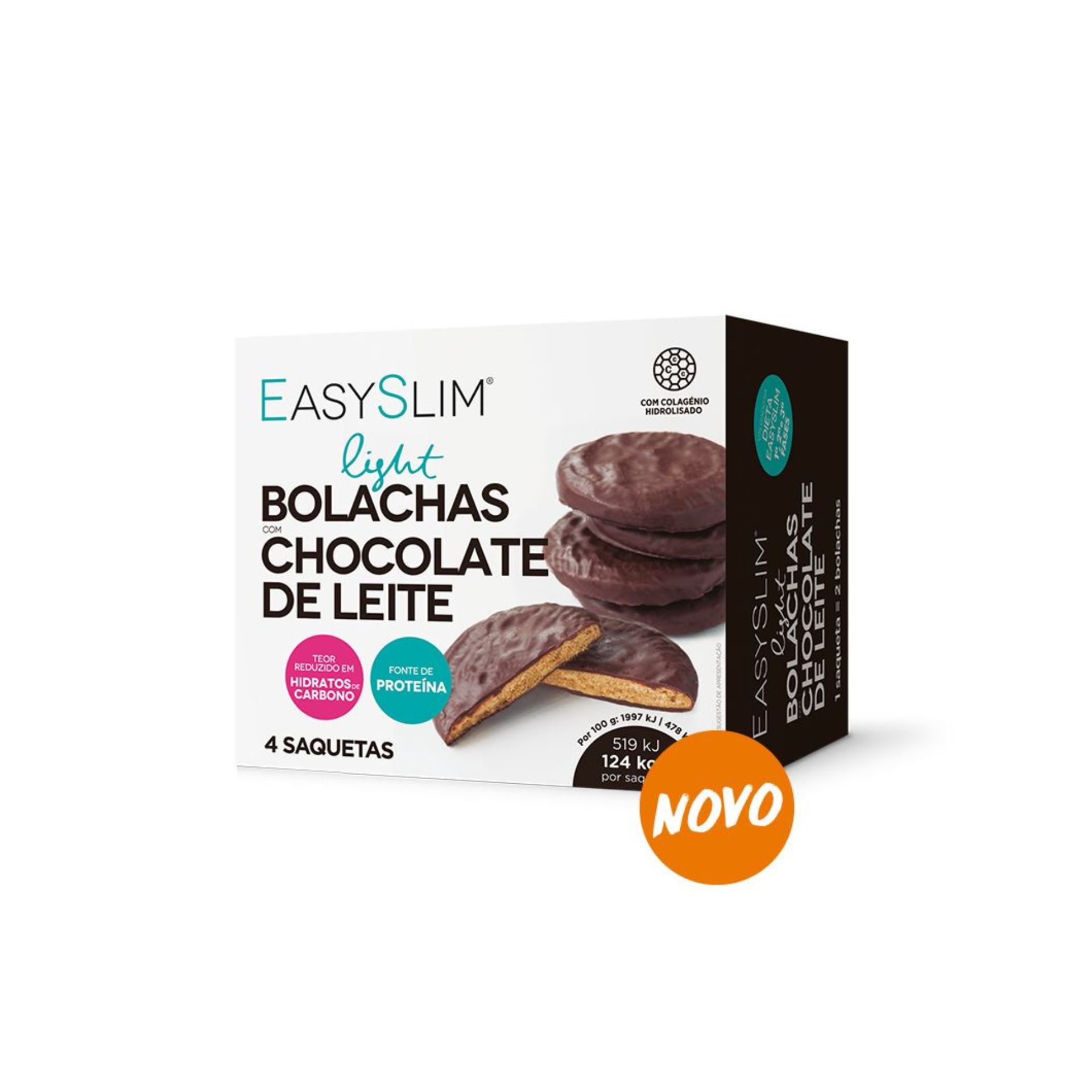 Easyslim Light Bolachas Chocolate de Leite X 4 saquetas