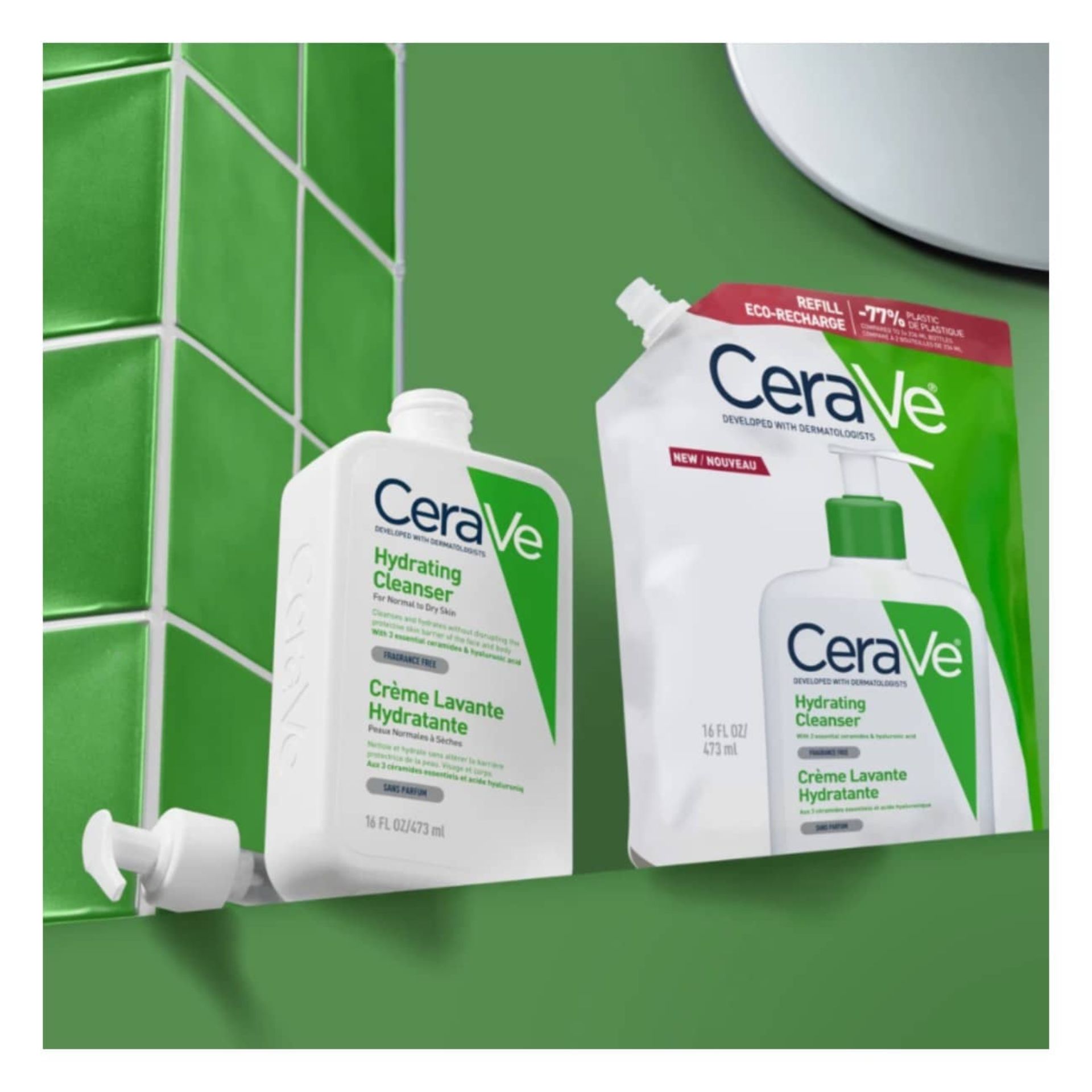 Cerave Hydrating Cleanser Creme de Limpeza Hidratante Recarga 473ml