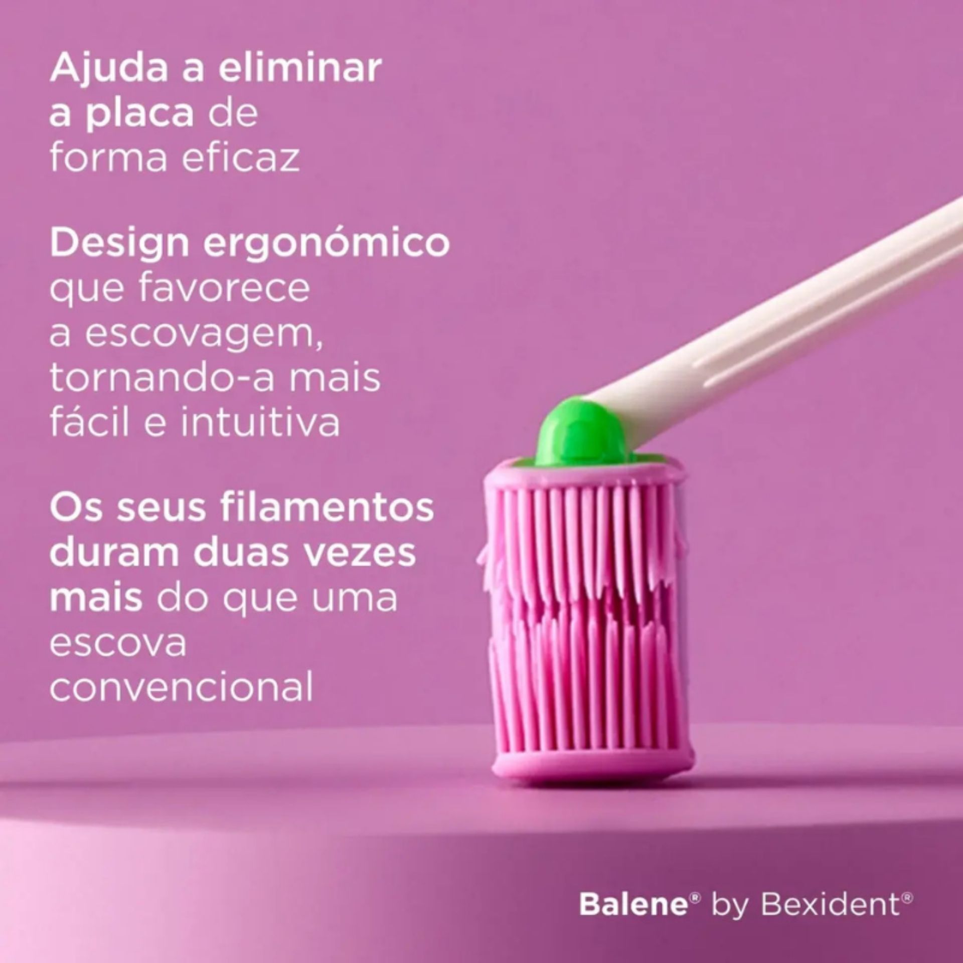 Balene by Bexident Júnior Escova de Dentes 6A+ Lilás