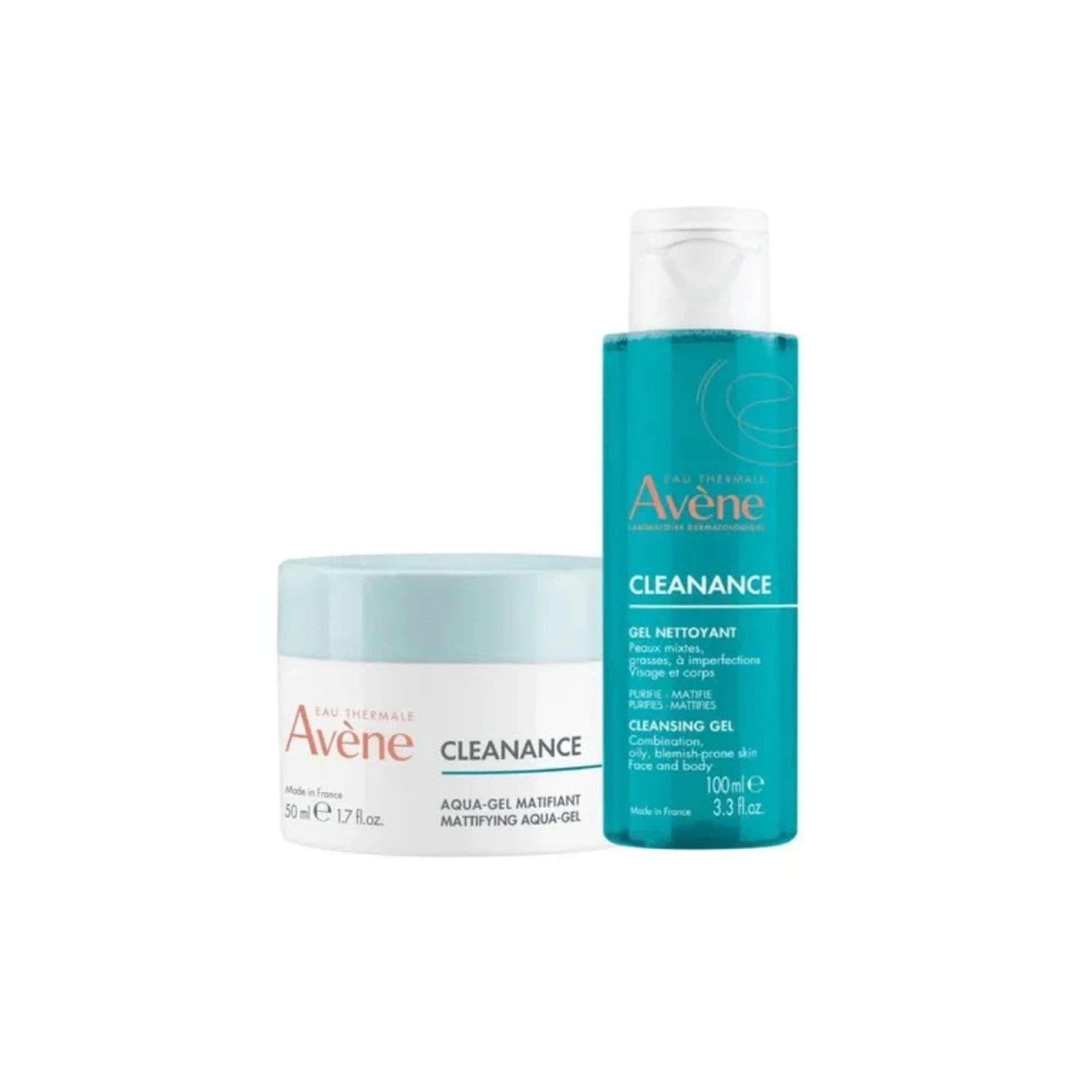 Avène Cleanance Aqua-Gel Matificante 50 ml + Cleanance Gel de Limpeza 100 ml