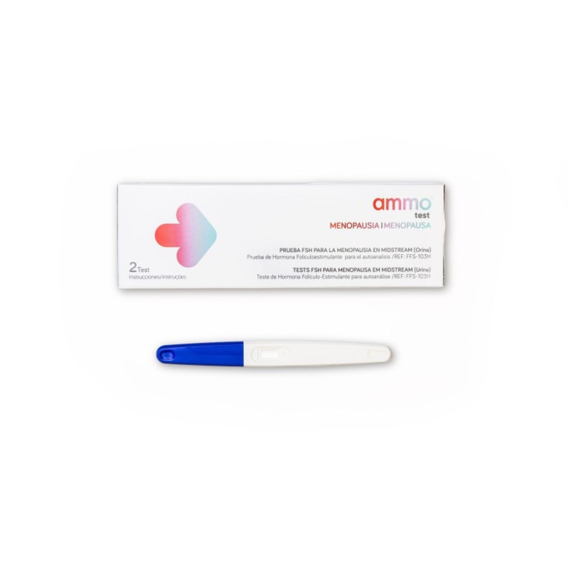 AMMO Teste Rápido de Menopausa FSH (2 Unidades)