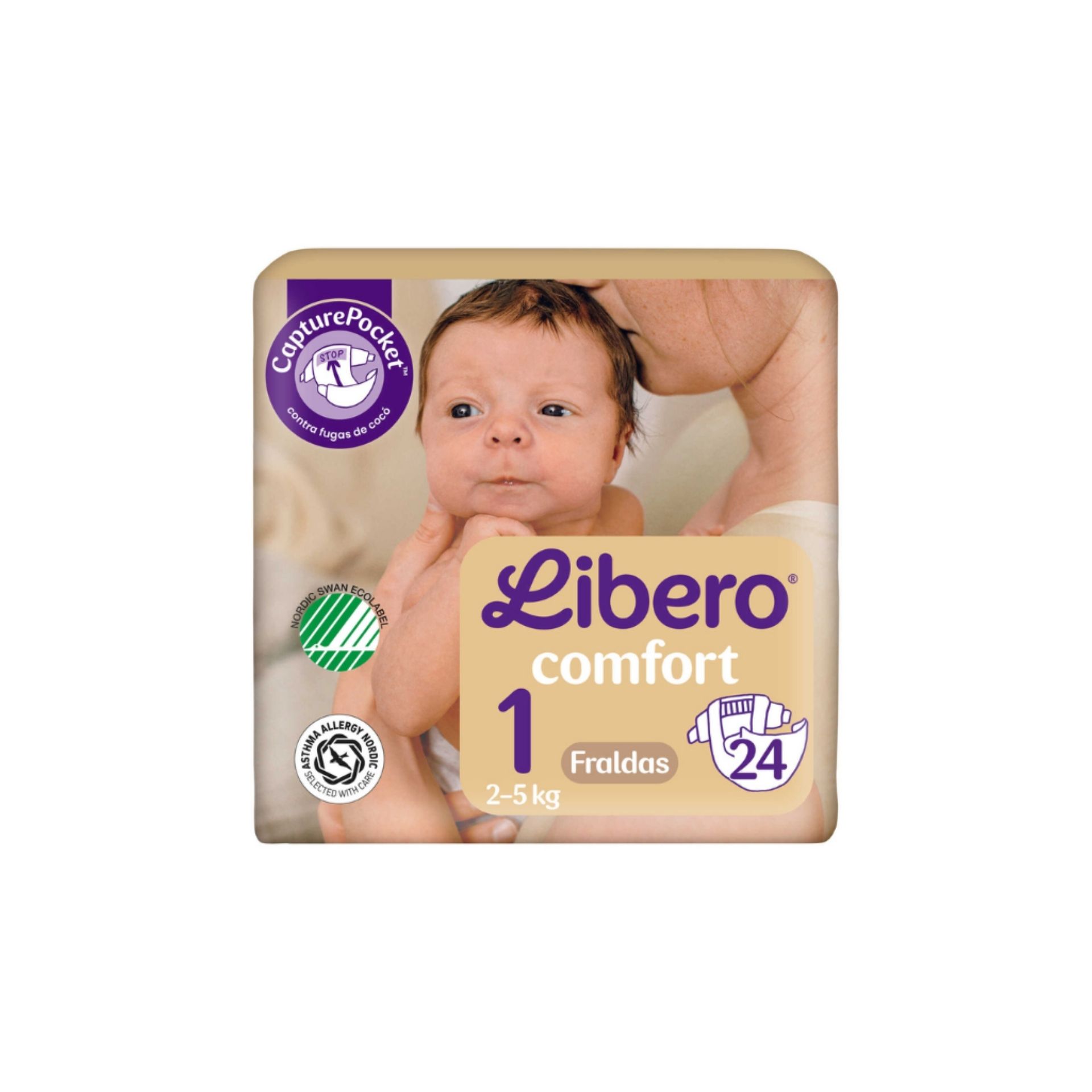 Libero Comfort 1 Fralda 2-5 kg × 24