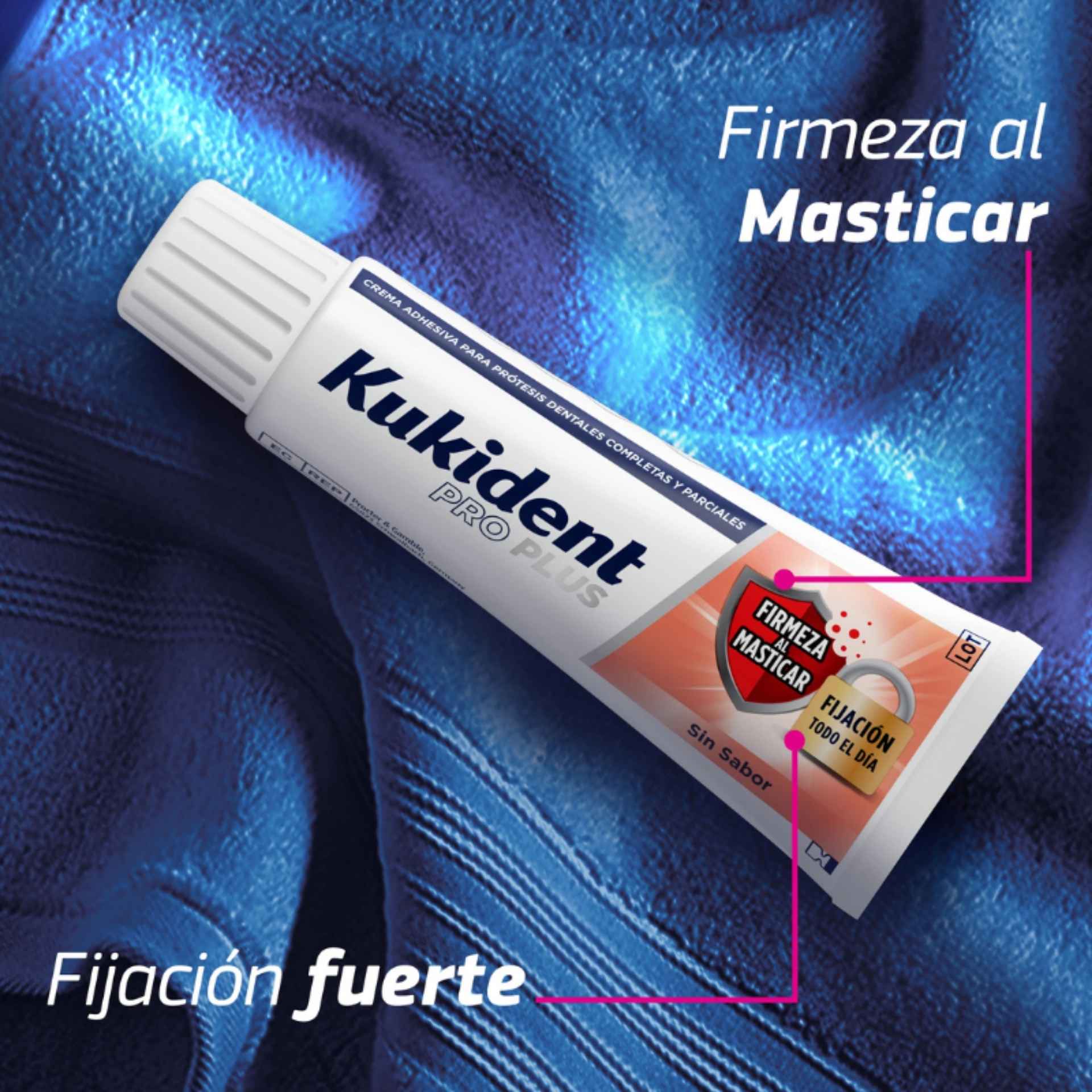 Kukident ProPl Firm Mast Cr Ad S/Sabor 40 g × 2 (Pack)