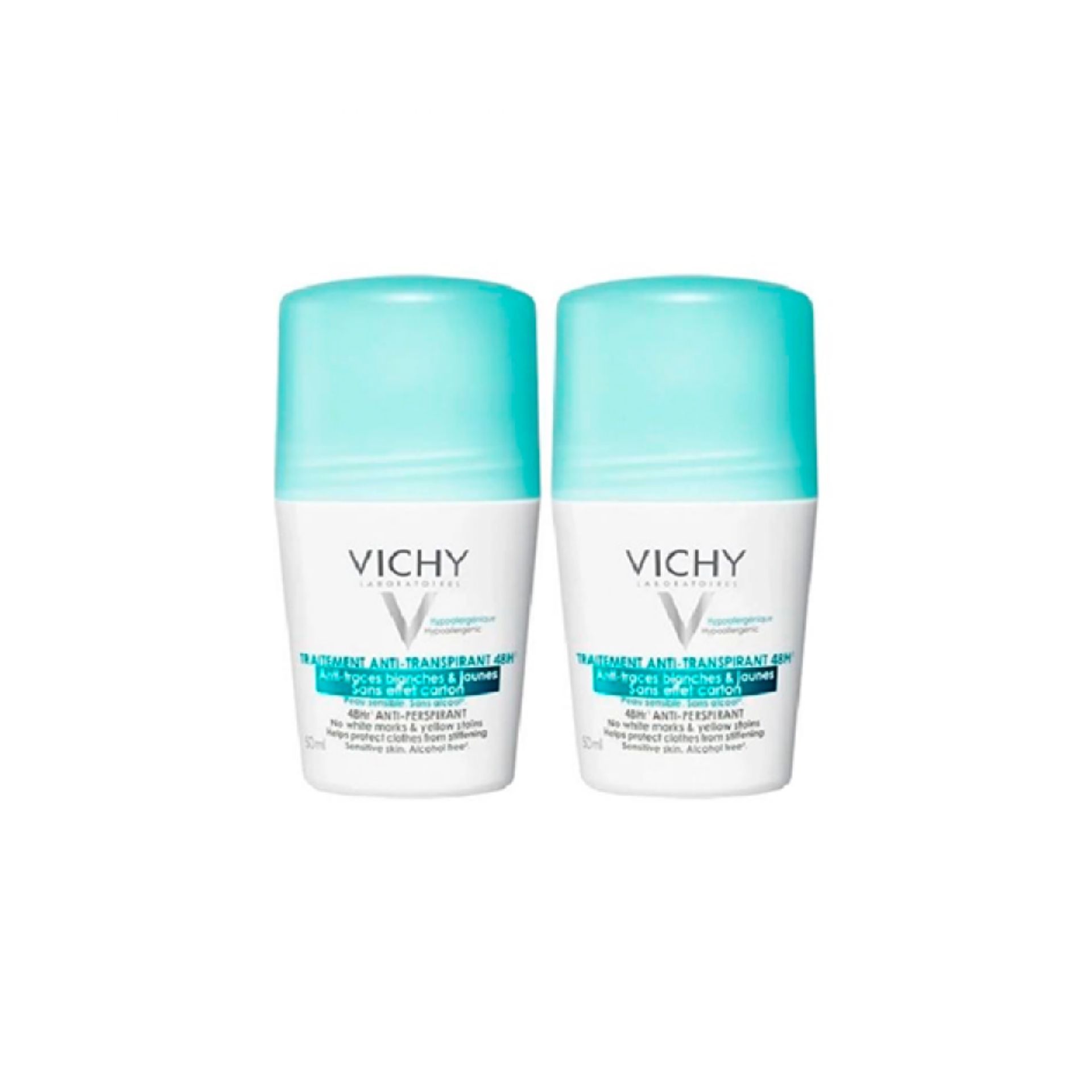 Vichy Desodorizante Antimanchas Roll-On 50 ml Pack Duplo Vichy Desodorizante Antimanchas Roll-On 50 ml Pack Duplo