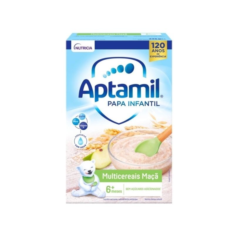 Aptamil Papa Lac Multicer/Maçã 225G 6M+