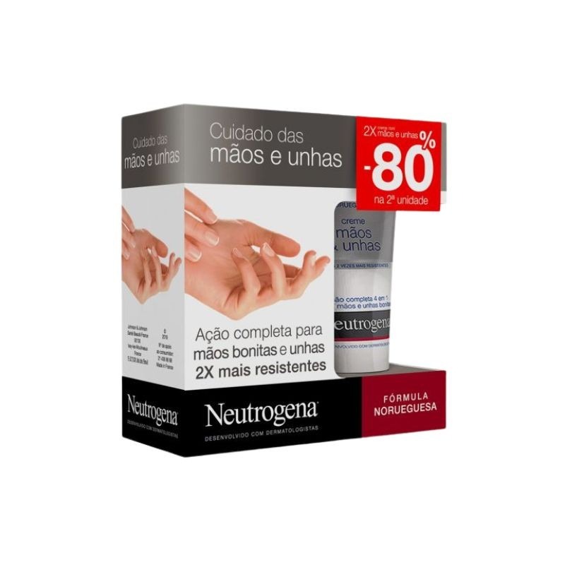 Neutrogena Mãos Unhas Cr 75ml X2 -6E Neutrogena Mãos Unhas Cr 75ml X2 -6E