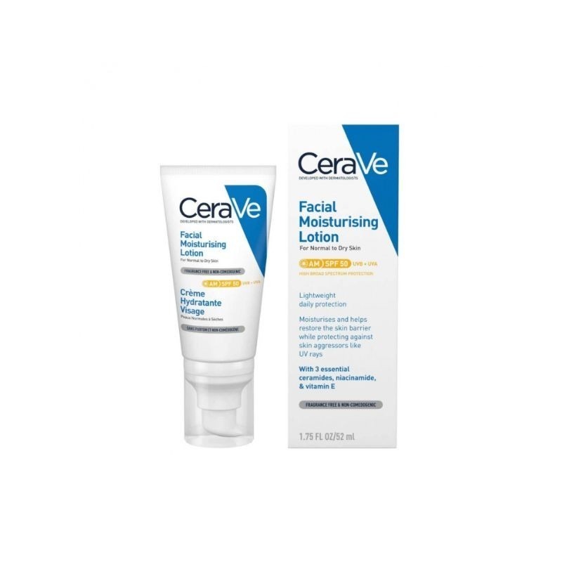 Cerave Locao Facial Am SPF50 52Ml Cerave Locao Facial Am SPF50 52Ml