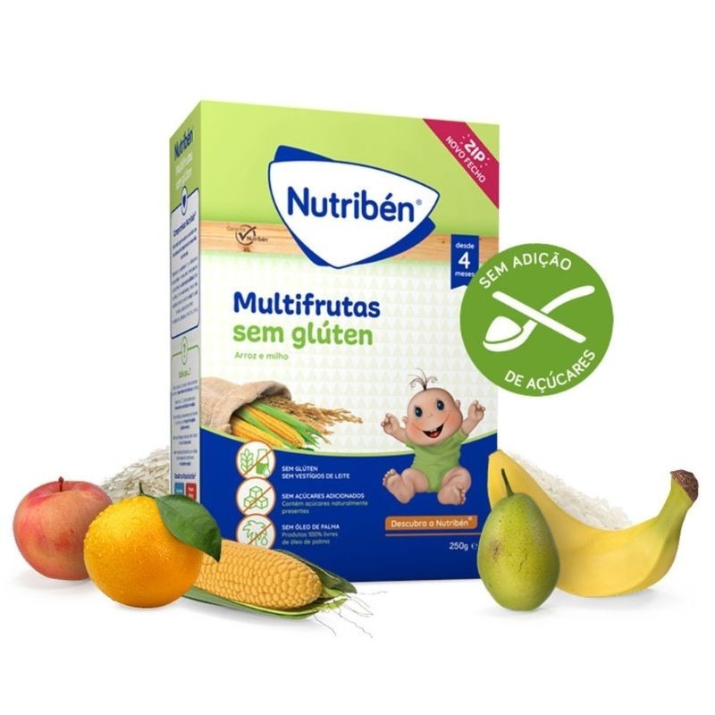 Nutriben Farinhas Multifrutas S/Glut 250G