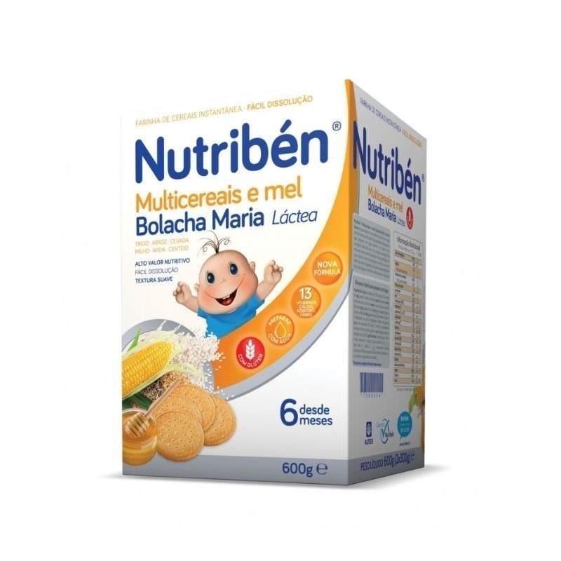 Nutriben Farinhas Multicer Mel Bol Mar 600g