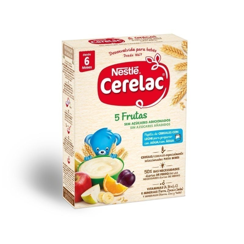Cerelac Farinha Lactea 5 Frutos 250G 6M+