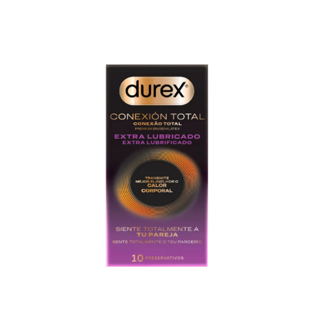 Durex Conexão Total Extra Lubrificados Preservativos x10