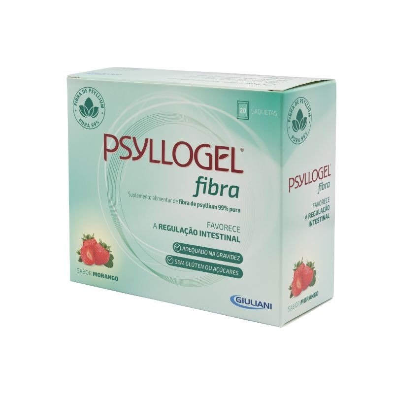 Psyllogel Fibra Morango Saq X20