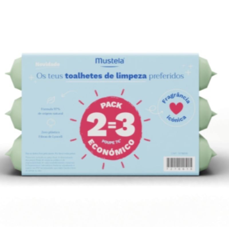 Mustela Toalhetes Limp S/Perf 2=3