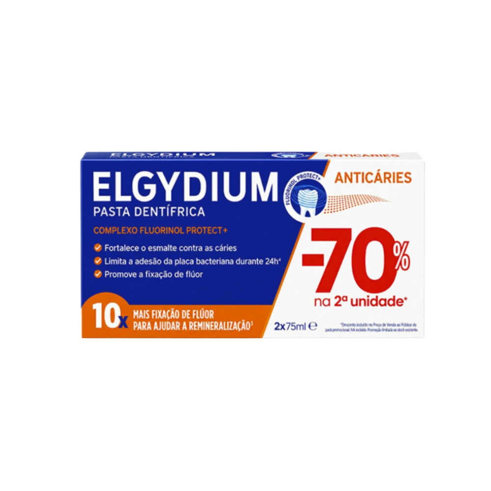 Elgydium Duo Pasta Dentífrica Prevenção Cáries Pack