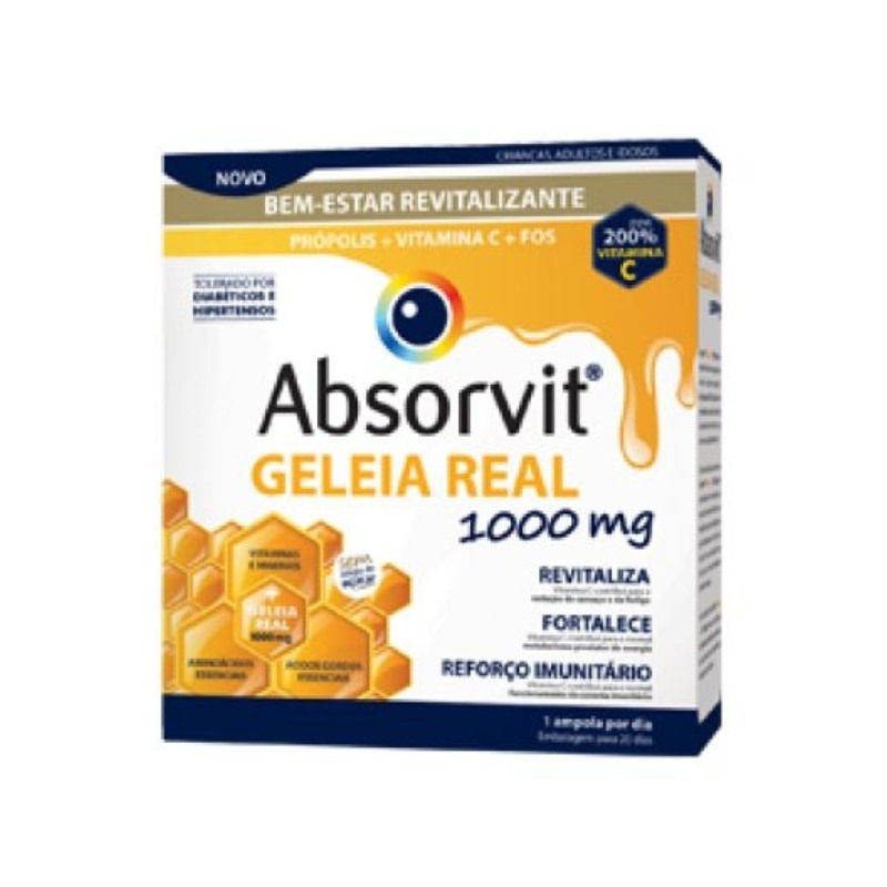 Absorvit Geleia Real Amp 10 Ml X 20 Absorvit Geleia Real Amp 10 Ml X 20