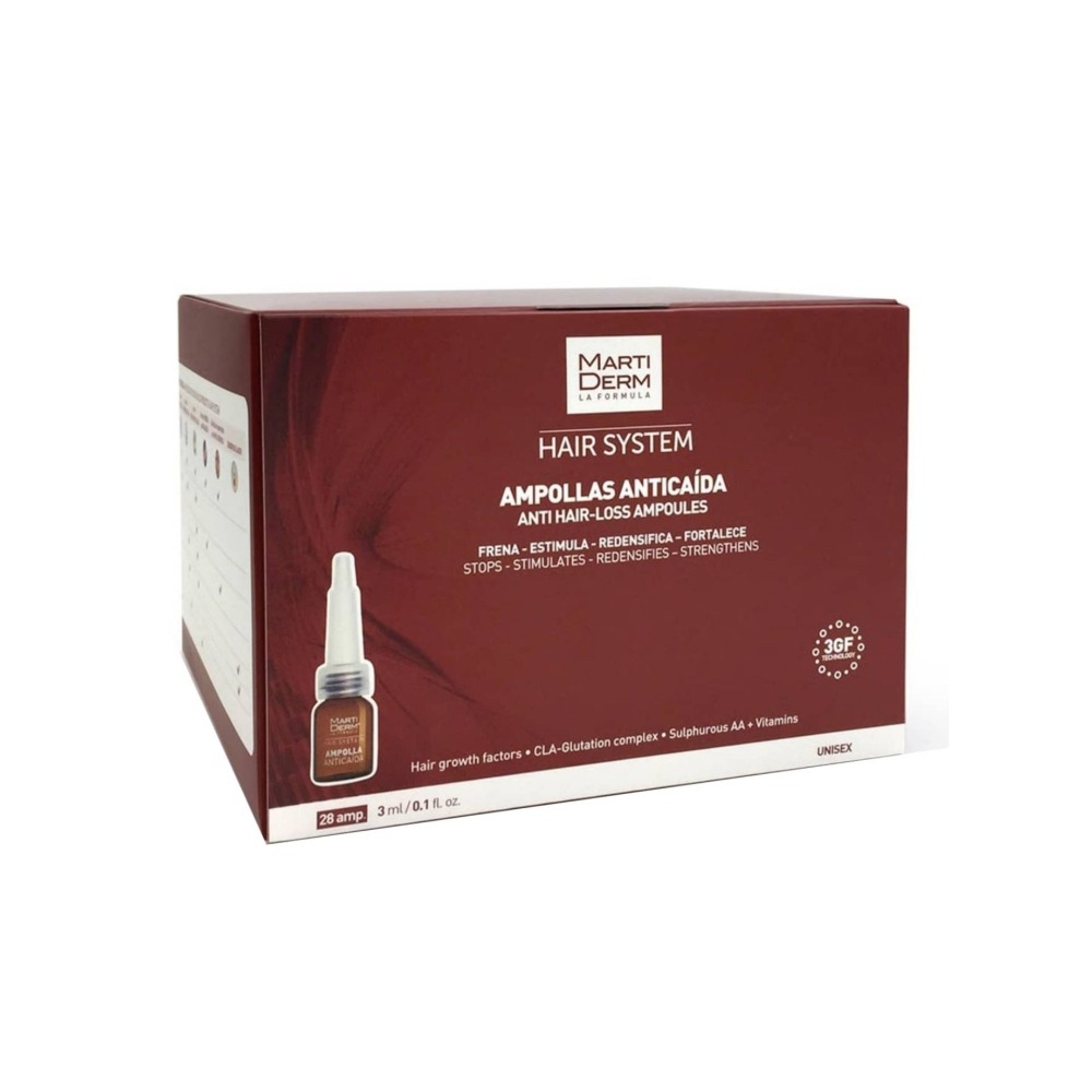 Martiderm Hair System 3GF Ampolas Antiqueda 28unid. Martiderm Hair System 3GF Ampolas Antiqueda 28unid.